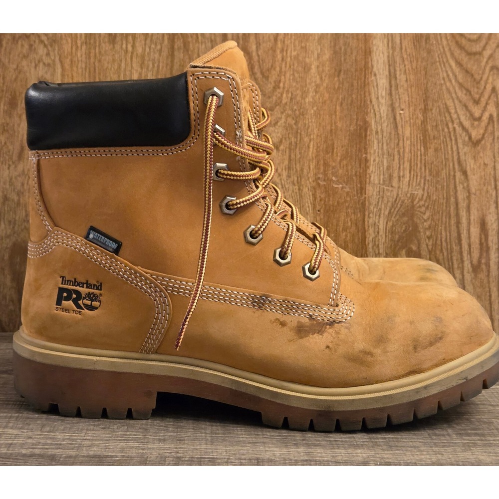 Timberland Direct Attach 6" Steel Toe Womens Size 8 Wheat